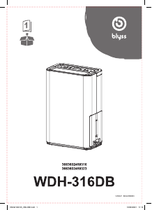 Manual Blyss WDH-316DB Dehumidifier