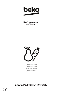 Manuale BEKO GNO5322XPN Frigorifero-congelatore