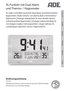 Manual ADE CK 2113 Alarm Clock