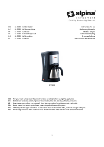Manual Alpina SF-7632 Coffee Machine