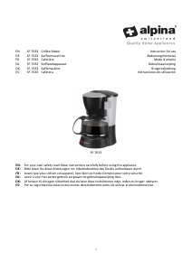 Manual Alpina SF-7633 Coffee Machine