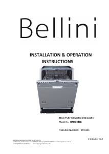 Manual Bellini BFDM146X Dishwasher