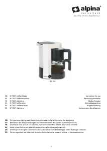 Manual Alpina SF-7657 Coffee Machine