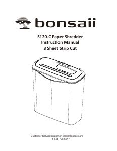 Handleiding Bonsaii S120C-C Papiervernietiger