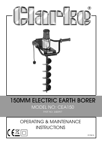 Handleiding Clarke CEA150 Grondboor