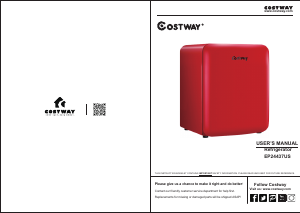 Manual Costway EP24437US Refrigerator