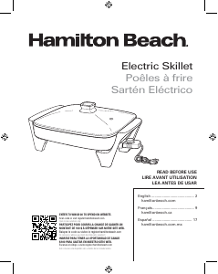 Manual Hamilton Beach 38532 Pan