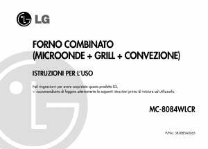 Manuale LG MC-8084WLCR Microonde