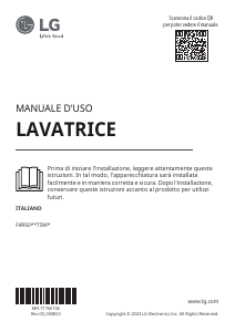 Manuale LG F4R5009TSWW Lavatrice