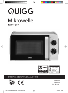 Manual Quigg MW 1917 Micro-onda
