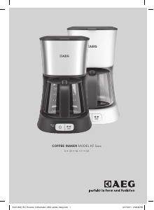 Manual AEG KF5300 Coffee Machine