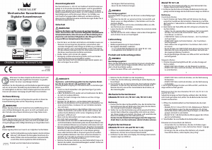 Mode d’emploi Krontaler TR 1611-04 Minuteur de cuisine