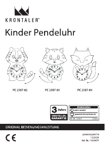 Instrukcja Krontaler PC 2507-04 Zegar