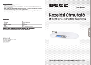 Használati útmutató Beez EB-524 Mérleg