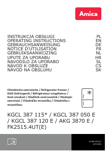 Manual Amica KGCL 387 120 E Fridge-Freezer