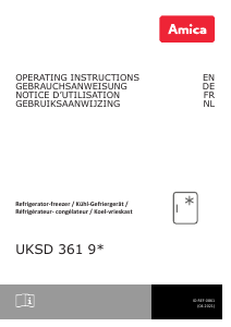 Bedienungsanleitung Amica UKSD 361 950 Kühlschrank