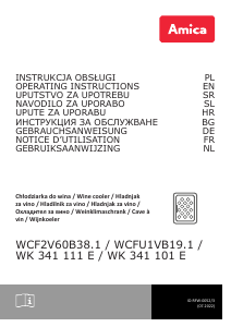 Instrukcja Amica WK 341 111 E Chłodziarka do wina