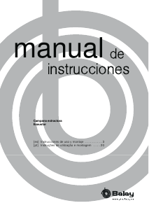 Manual de uso Balay 3BC998AXD Campana extractora