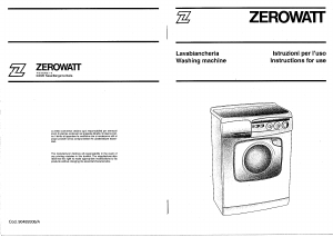 Manuale Zerowatt Z 67 SS Lavatrice