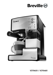 Instrukcja Breville VCF045X Prima Latte Ekspres do kawy