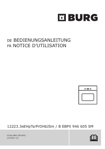 Mode d’emploi Burg B EBPX 946 605 SM Four