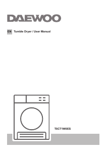 Manual Daewoo T8CT1W0ES Dryer