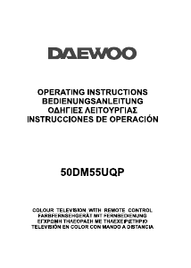 Manual de uso Daewoo 50DM55UQP Televisor de LED