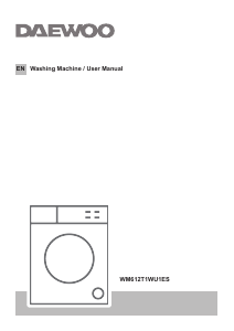 Manual Daewoo WM612T1WU1ES Washing Machine