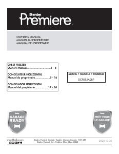 Manual Danby DCF055A2BP Freezer