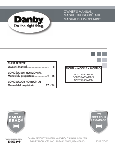 Mode d’emploi Danby DCF038A3WDB Congélateur
