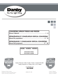 Handleiding Danby DUF206E1SSLDB Vriezer