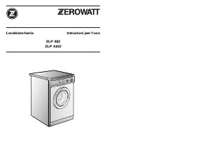 Manuale Zerowatt ZLP 482-01 Lavatrice