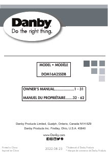 Mode d’emploi Danby DOM16A2SSDB Micro-onde