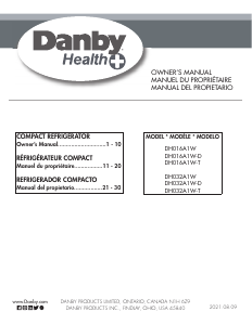 Manual de uso Danby DH032A1W-D Refrigerador