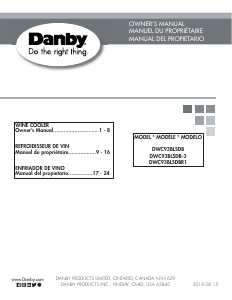 Manual Danby DWC93BLSDBR1 Wine Cabinet