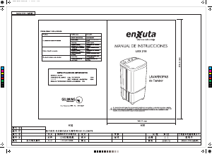 Handleiding Enxuta LEX218 Wasmachine