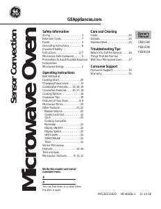 Manual de uso GE PEB1590SMSS Microondas