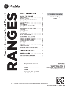 Manual GE PHS930YPFS Range
