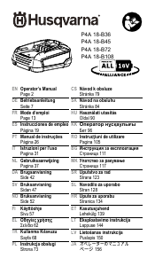 Manual de uso Husqvarna P4A 18-B45 Cargador de batería