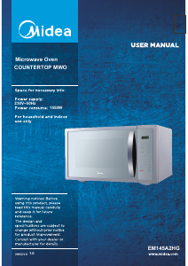 Manual Midea EM145A2HG Microwave