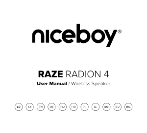 Manuál Niceboy RAZE Radio 4 Reproduktor