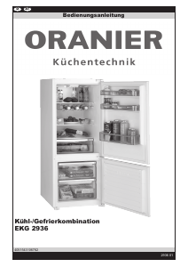 Bedienungsanleitung Oranier EKG 2936 Kühl-gefrierkombination