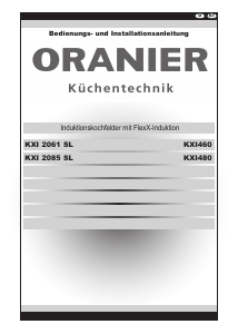 Bedienungsanleitung Oranier KXI 2061 SL Kochfeld