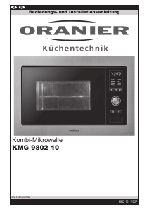 Bedienungsanleitung Oranier KMG 9802 10 Mikrowelle