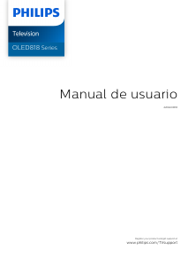 Manual de uso Philips 42OLED818 Televisor de LED