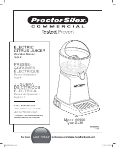 Handleiding Proctor Silex 66900 Citruspers