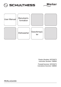 Bedienungsanleitung Schulthess Perla GA 55i Geschirrspüler