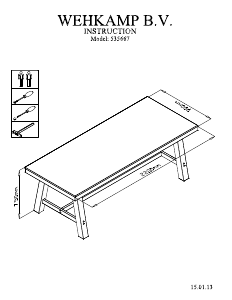 Manuale Wehkamp Lorens Tavolo da pranzo