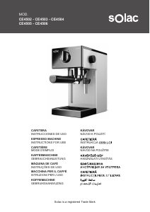 Manuale Solac CE4504 Macchina per espresso
