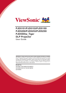 Manual ViewSonic PJD5153 Projector
